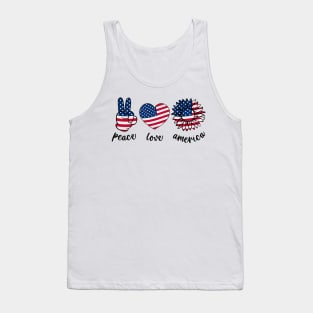 peace love america Tank Top